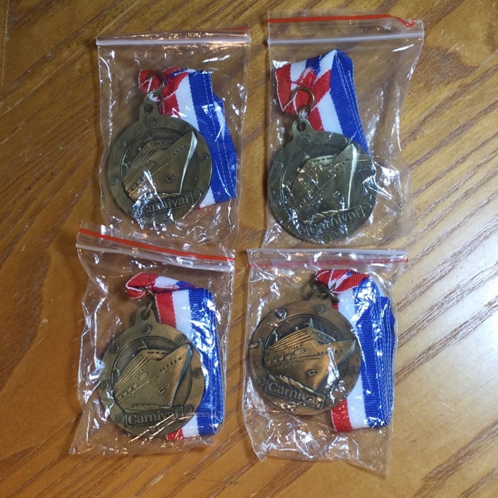 Four NEW Carnival Cruise Line Ship Medals